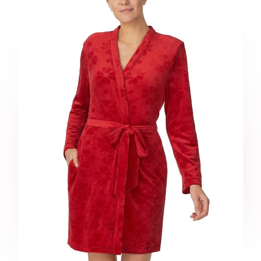 Kate Spade Embossed Floral Robe size L